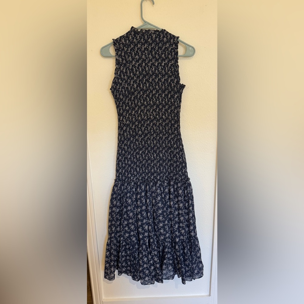 Veronica Beard Verena smocked cotton dress size 00 - Picture 10 of 10